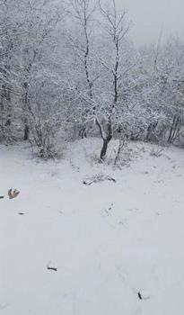 Çanakkale'nin yüksek kesimlerinde kar yağışı
