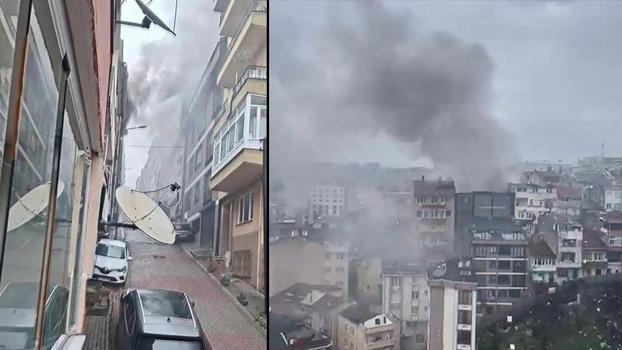 Kağıthane'de 4 katlı binada yangın