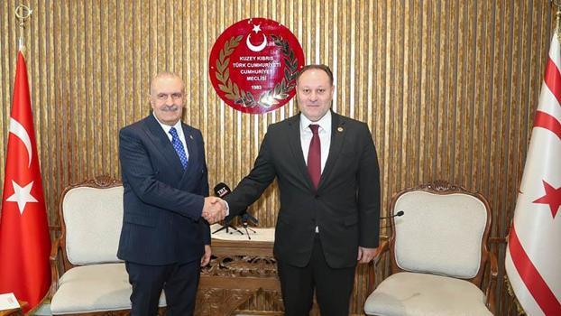 TBMM AB Uyum Komisyonu Başkanı Kayatürk, KKTC Cumhuriyet Meclisi Başkanı Öztürkler ile görüştü