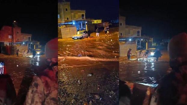 Reyhanlı'da sağanak yağış, su baskınlarına neden oldu