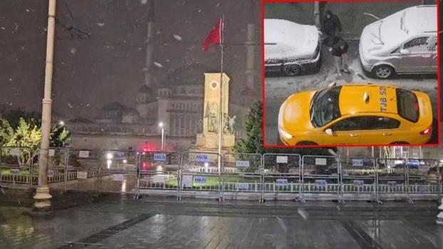İstanbul’da kar yağışı gece sürdü; araçlara kartopu attılar