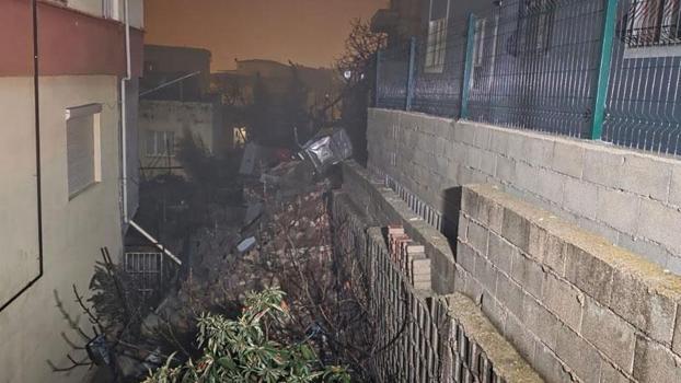 Kahramanmaraş’ta istinat duvarı yıkıldı; 1 apartman ve 3 ev boşaltıldı