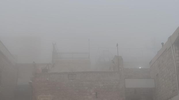 Mardin'de yoğun sis; görüş mesafesi 10 metreye düştü