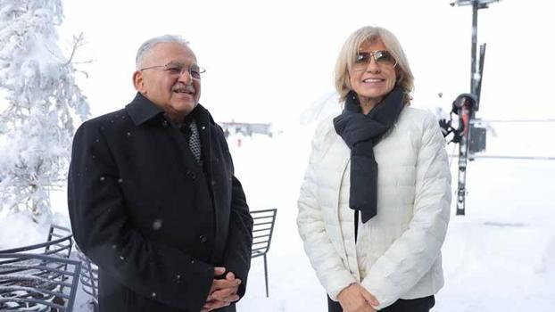 Tansu Çiller, tatil için Erciyes’te