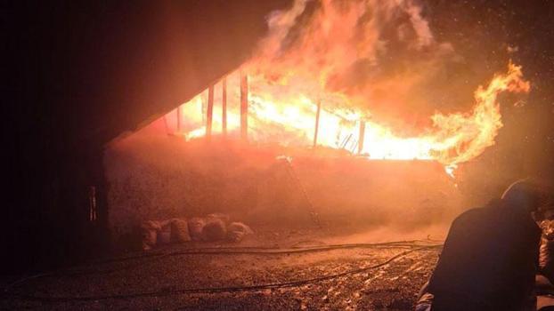 Sobadan çıkan yangın, evi küle çevirdi