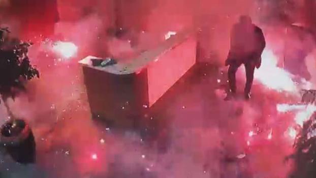 Zeytinburnu'nda kargo paketinin patlamasının güvenlik kamerası ortaya çıktı