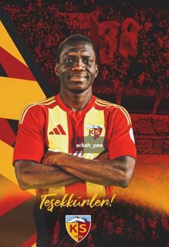 Zecorner Kayserispor'dan Yaw Ackah'a teşekkür