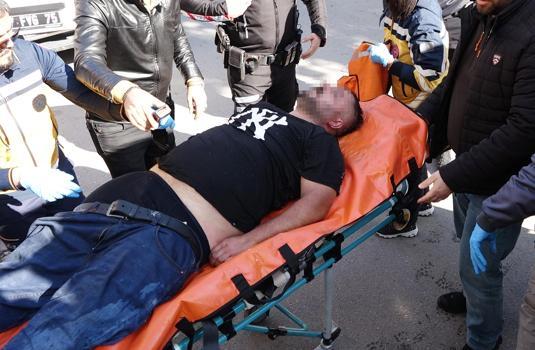 Kendini kilitlediği iş yerini ateşe verdi, dumandan etkilenerek bayıldı