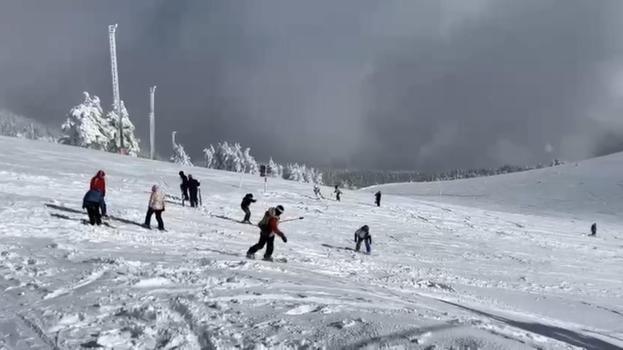 Keltepe Kayak Merkezi'nde sömestr yoğunluğu