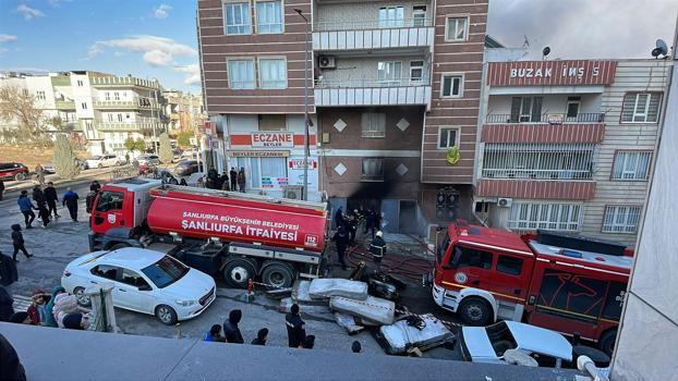 Şanlıurfa’da yatak üretim atölyesinde yangın
