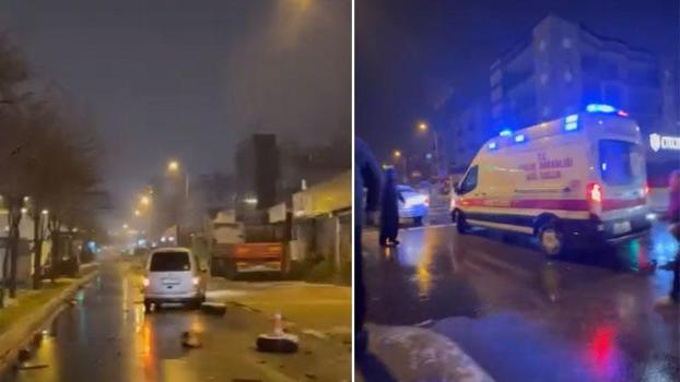 Ataşehir’de hafif ticari araçla çarpışan motosikletin sürücüsü hayatını kaybetti