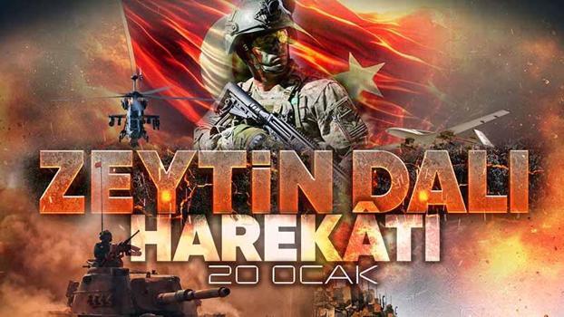 MSB'den 'Zeytin Dalı Harekatı' paylaşımı