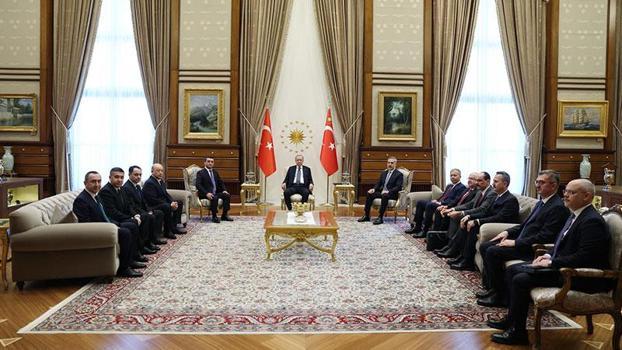 Cumhurbaşkanı Erdoğan, Özbekistan heyetini kabul etti