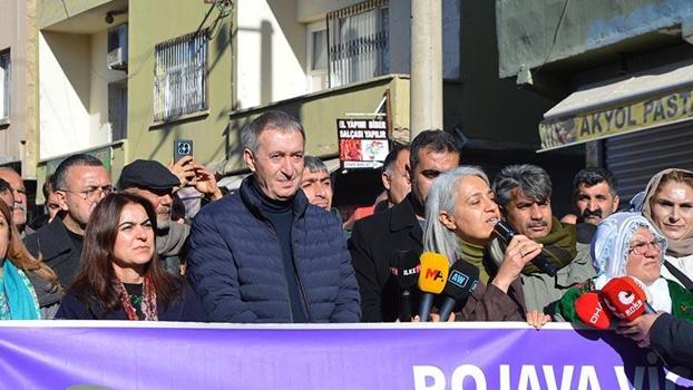 DEM Parti Eş Genel Başkanı Bakırhan, Nusaybin'de yürüyüşe katıldı