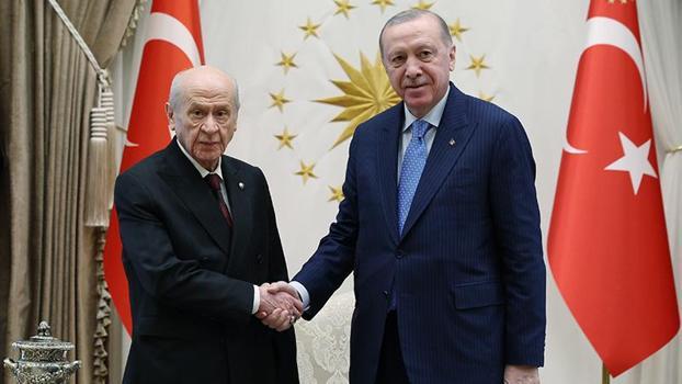 Cumhurbaşkanı Erdoğan, Bahçeli'yi kabul etti