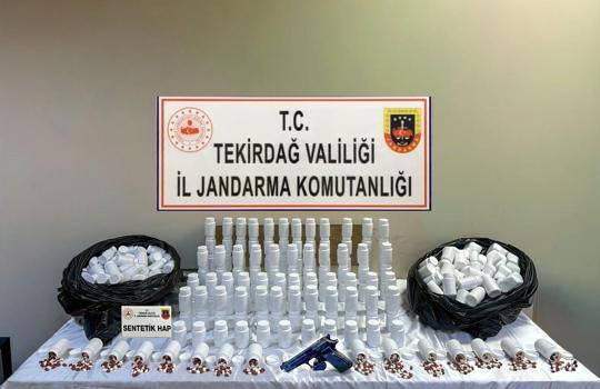 Tekirdağ’da 29 bin 232 uyuşturucu hap ele geçirildi; 1 şüpheli tutuklandı