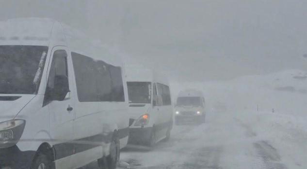 Ordu'nun yükseklerinde yoğun kar yağışı
