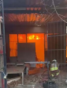 Manisa’da marangoz atölyesinde yangın