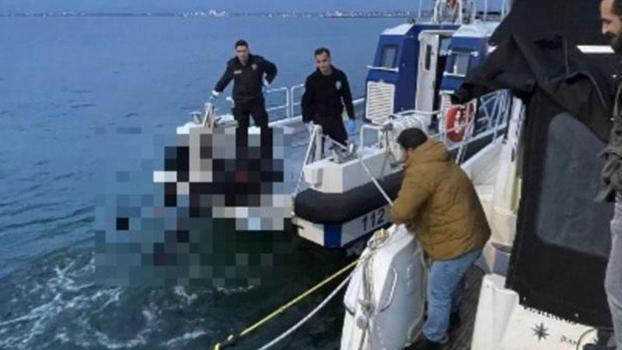 Balıkçılar, denizde dalgıç kıyafetli erkek cesedi buldu