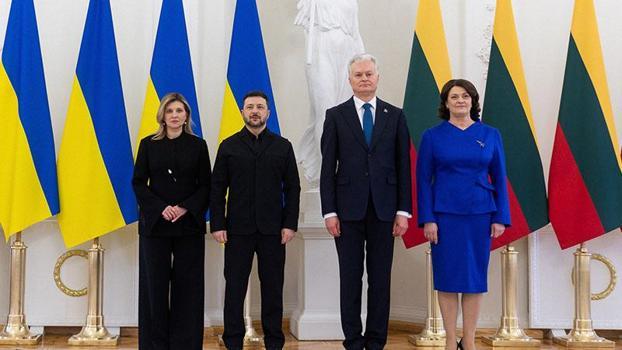 Zelenskiy, Litvanya Cumhurbaşkanı Nauseda ile bir araya geldi