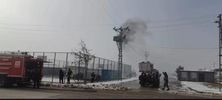 Gaziantep’te elektrik trafosu yandı