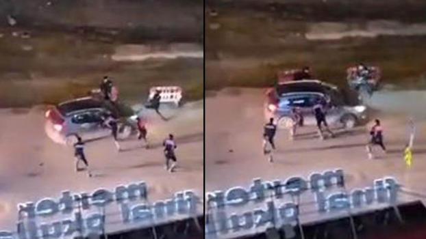 Zeytinburnu'nda 'dur' ihtarına uymadı, polis aracın lastiklerine ateş etti