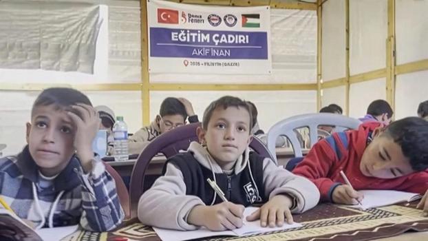 Eğitim-Bir-Sen’den Gazze’de eğitim çadırı