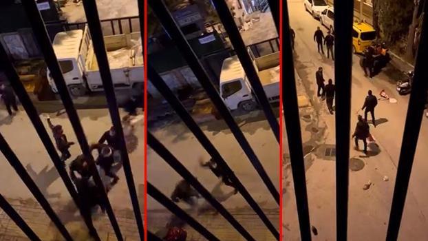 Alanya'da bıçaklı ve zincirli kavga kamerada; 7 gözaltı