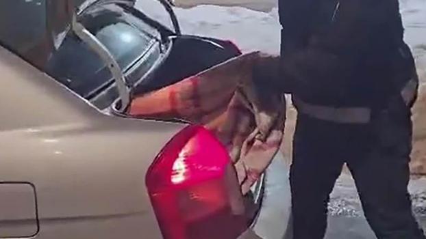 Otomobillerin bagajında 2 kaçak göçmen yakalandı