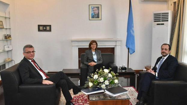 KKTC Cumhurbaşkanı Erhürman, GKRY lideri Hristodulidis ile görüştü