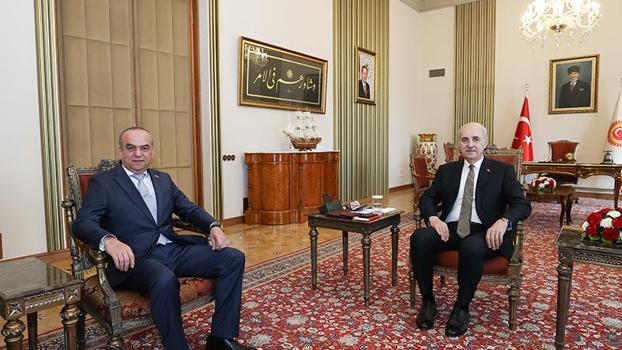 TBMM Başkanı Kurtulmuş, Tacikistan Büyükelçisi İmomi'yi kabul etti
