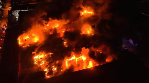 Bursa'da kimyasal yüzey kaplama fabrikasında yangın
