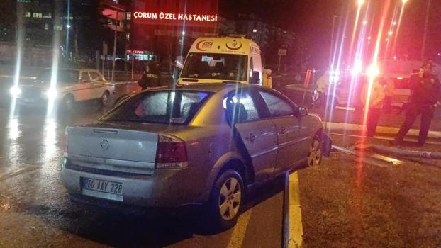 Çorum'da trafik kazası; 1 yaralı