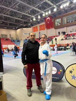 Milli karateci Kızılaslan, Türkiye 3’üncüsü oldu