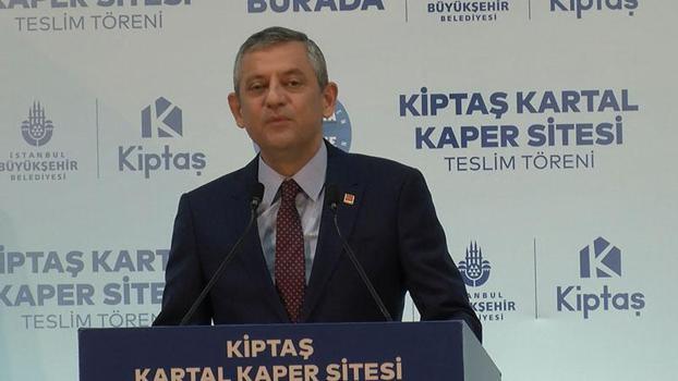 Özgür Özel, Kartal'da kentsel dönüşüm anahtar teslim töreninde konuştu