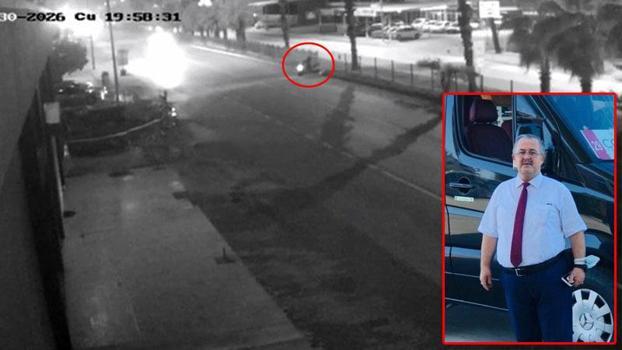 Emekli polis memuru kazada hayatını kaybetti; o anlar kamerada