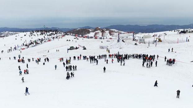 Yaylada Dünya Kar Motosikleti Şampiyonası heyecanı