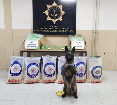 Hatay’da 107 kilo captagon ele geçirildi