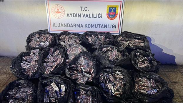 Aydın'da 152 bin 800 sentetik hap ele geçirildi