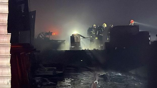 Kocaeli'de metal işleme tesisinde yangın