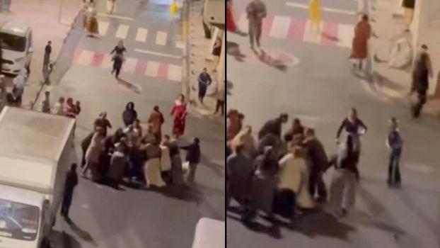 Esenler'de kadınların kavgası kamerada