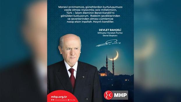 Bahçeli'den 'Berat Kandili' mesajı
