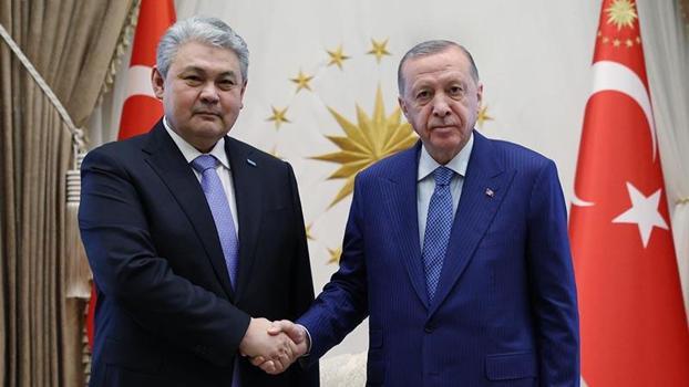 Cumhurbaşkanı Erdoğan, Kazakistan Dışişleri Bakanı Koşerbayev'i kabul etti