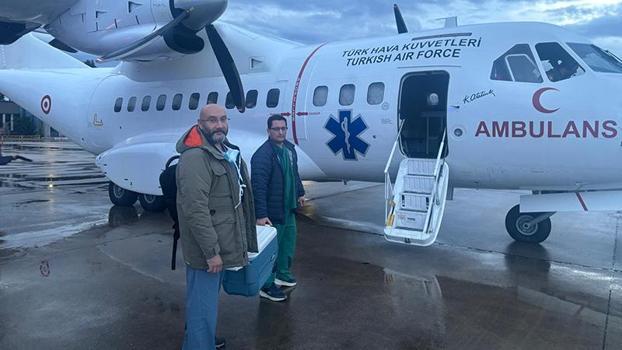 MSB: Hava Kuvvetleri'ne ait uçakla İstanbul'dan Ankara'ya kalp grefti ulaştırıldı