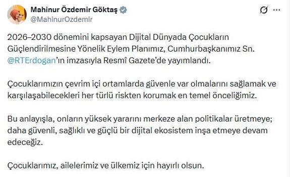 Bakan Göktaş: Daha güvenli bir dijital ekosistem inşa etmeye devam edeceğiz