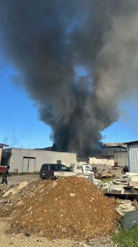 Bodrum'da işçilerin kaldığı konteynerde yangın