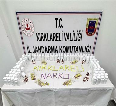 Kırklareli’de 8 bin 384 uyuşturucu hap ele geçirildi