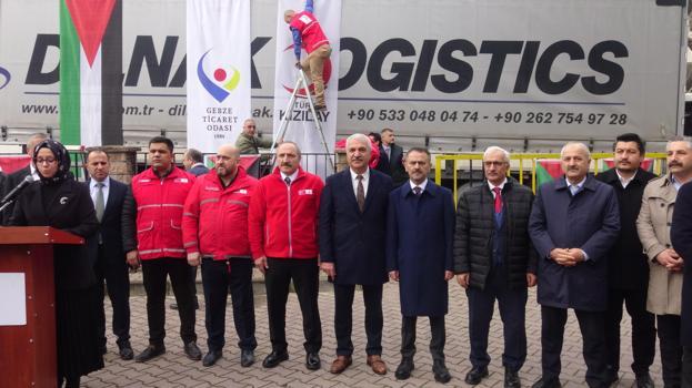 Gebze Ticaret Odası’ndan Gazze'ye 2 TIR dolusu yardım malzemesi