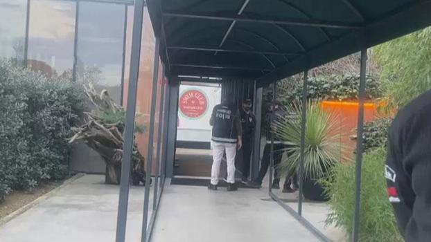 Bebek'teki spor salonuna narkotik operasyonu