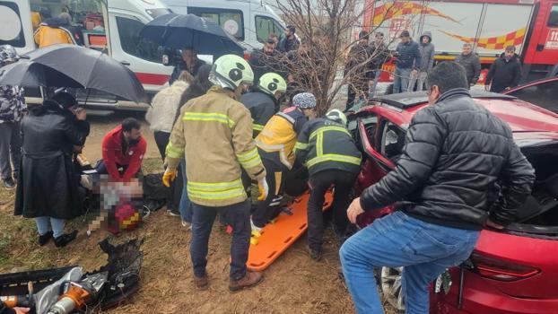 Mardin’de otomobil ile TIR çarpıştı: 1 ölü, 3’ü ağır 4 yaralı